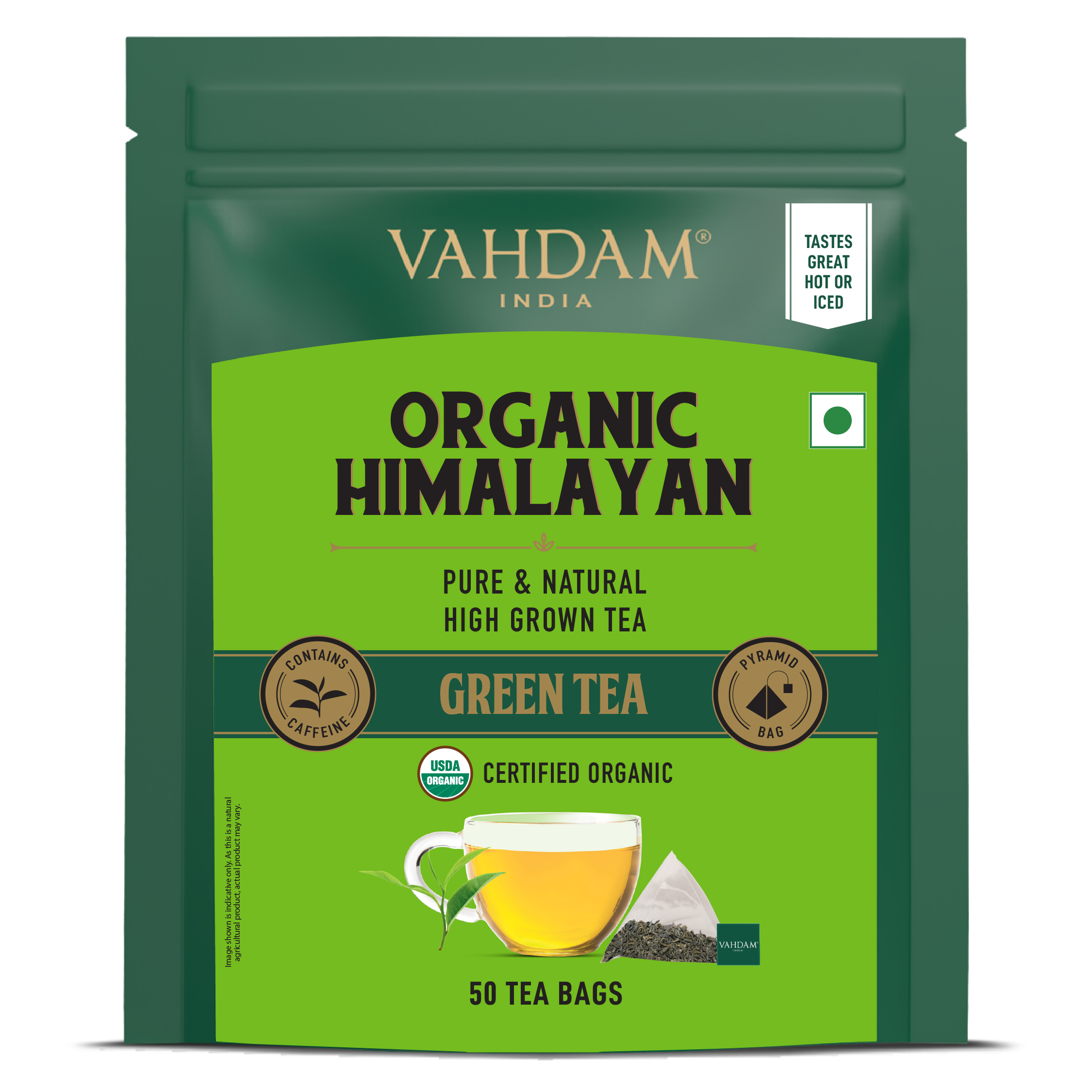 Organic Himalayan Green Tea, 50 Count