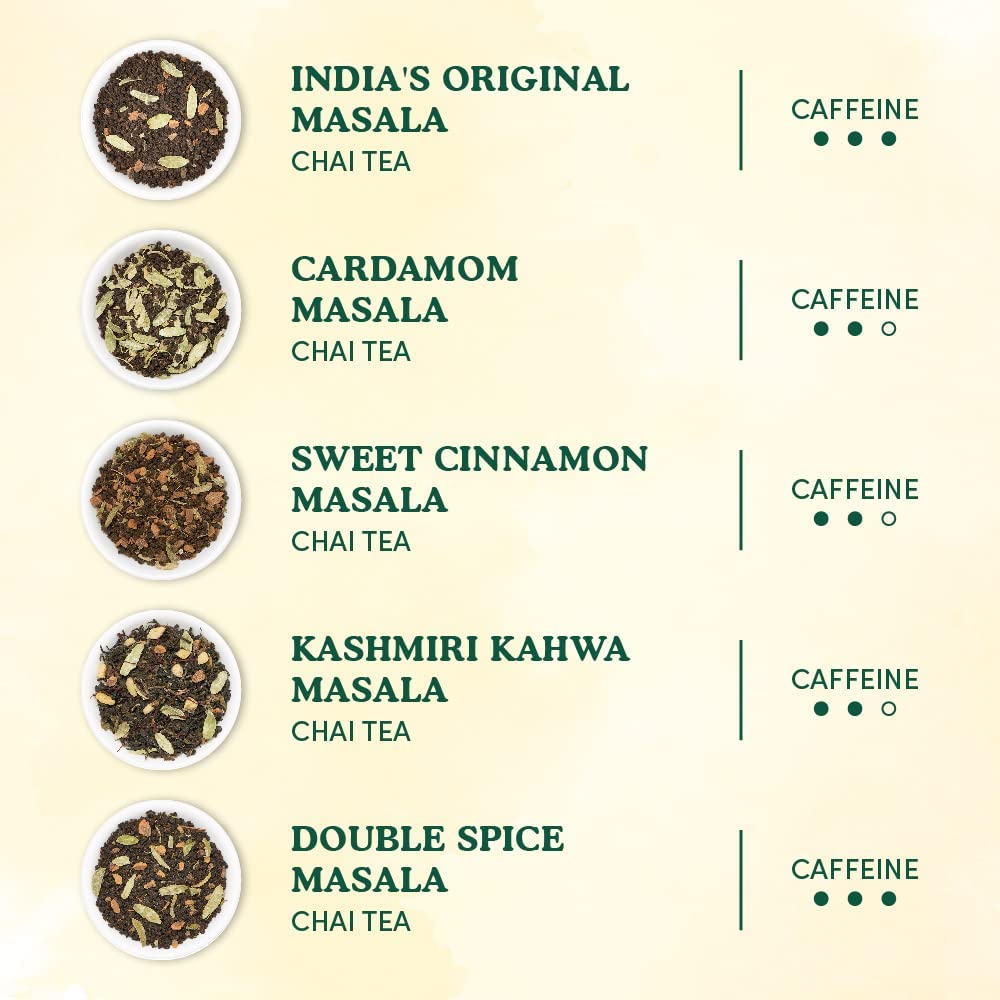 Chai Tea Loose Leaf Sampler, Image -3, 10 Variants, 50 Servings