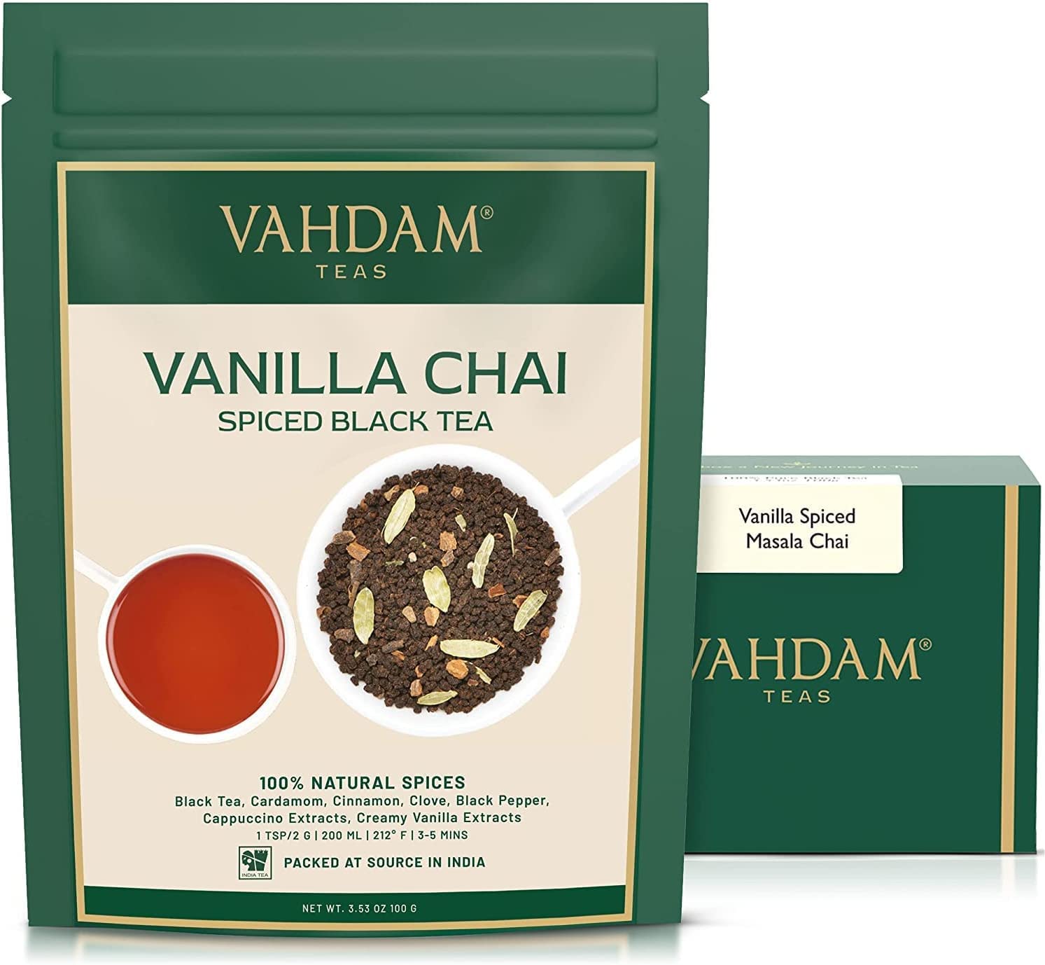 Vanilla Spiced Masala Chai, Image -1, 100 gm