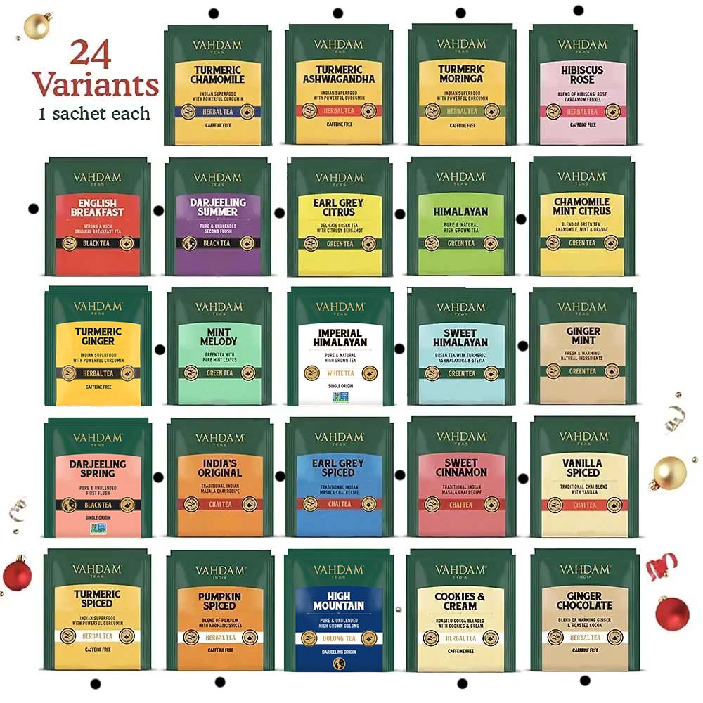 Advent Calendar Gift Set | 24 Variants, 24 Tea Bags