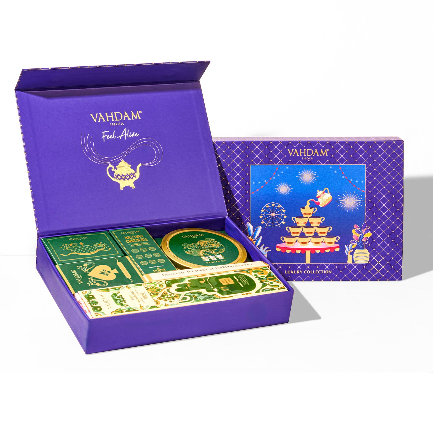 Splendor, Diwali Luxury Collection Tea Gift Set, 5 Inclusions