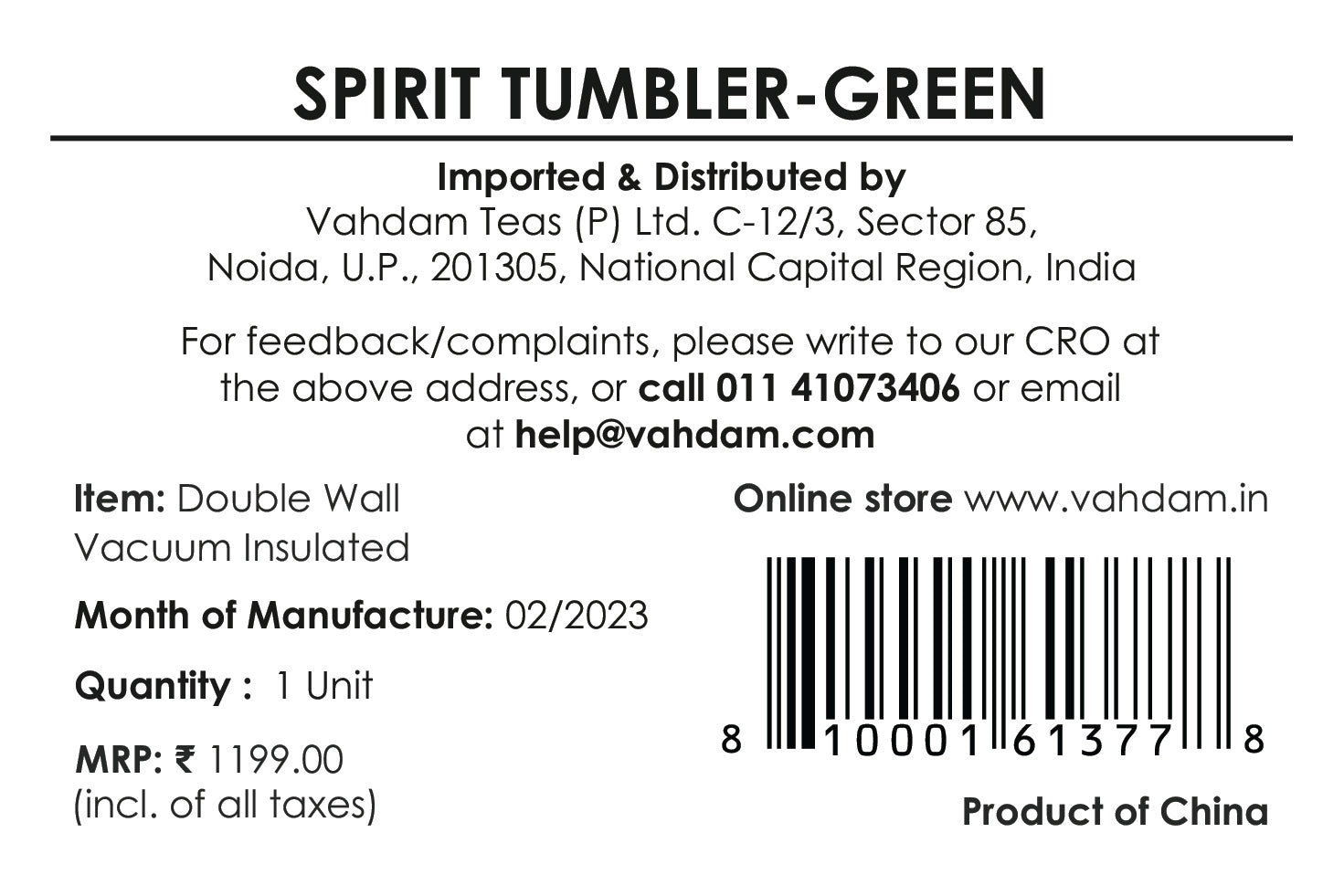 Spirit Tumbler (Green)