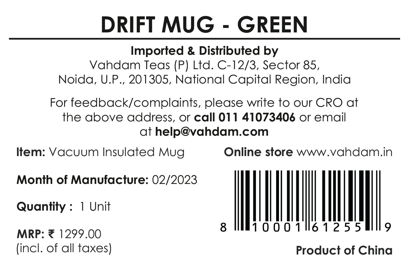 Drift Mug Insulated - green