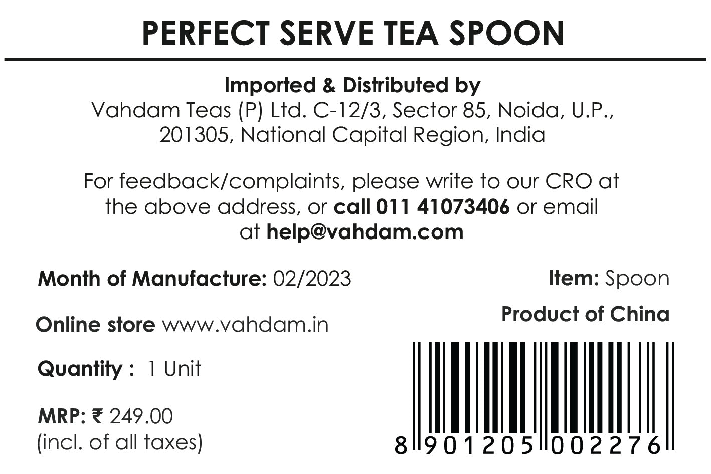 Perfect Serve Tea Spoon