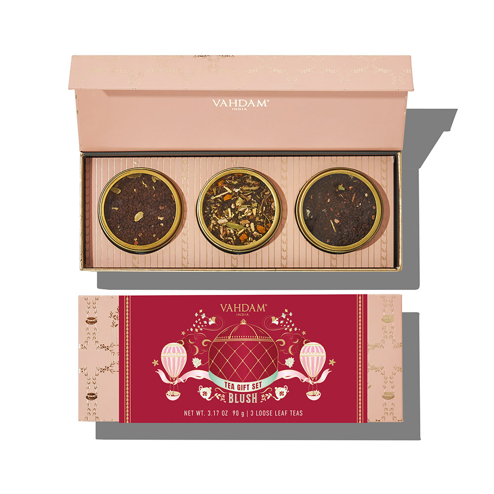 Blush, Assorted Teas Gift Set, 3 Teas