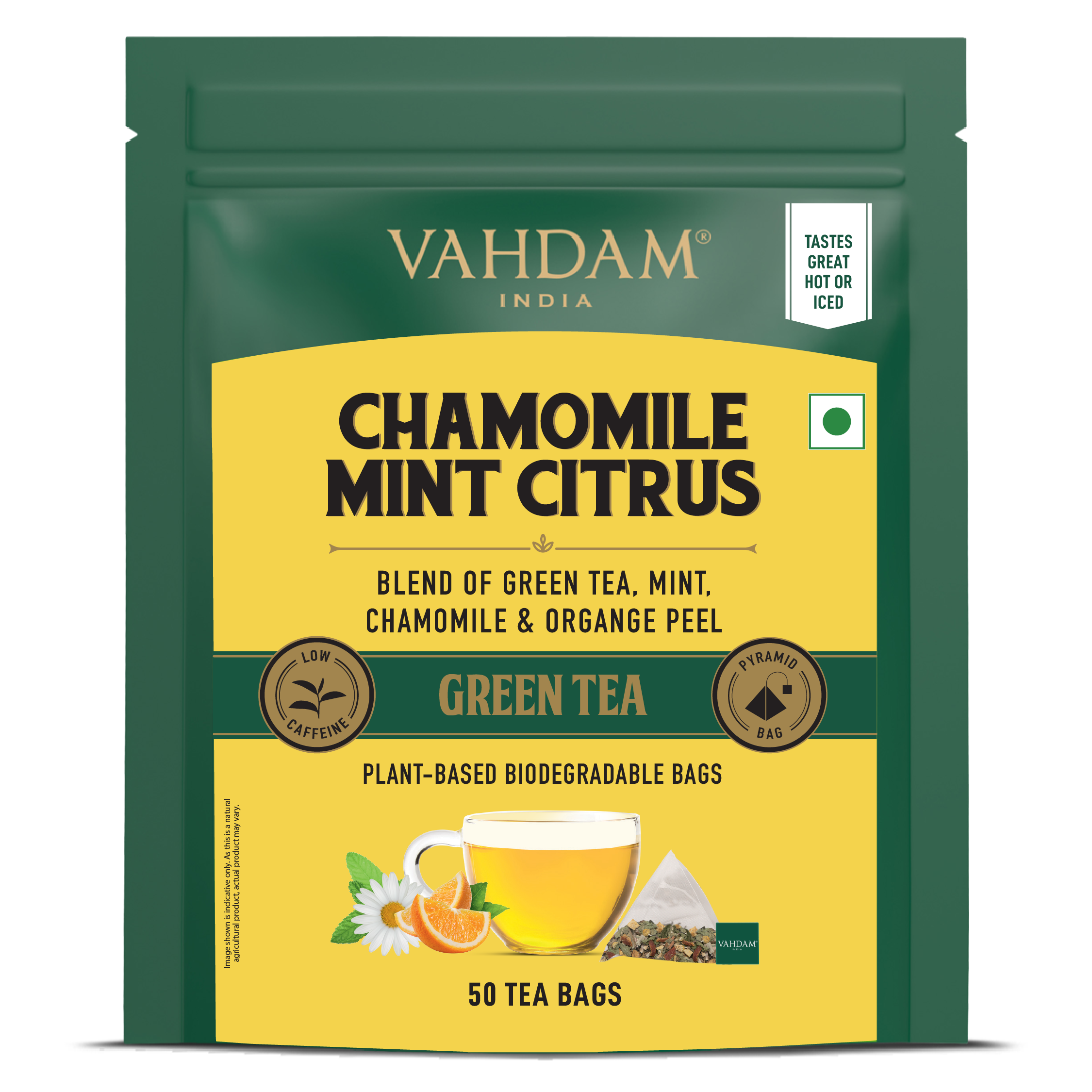 Chamomile Mint Citrus Green Tea, 50 Count