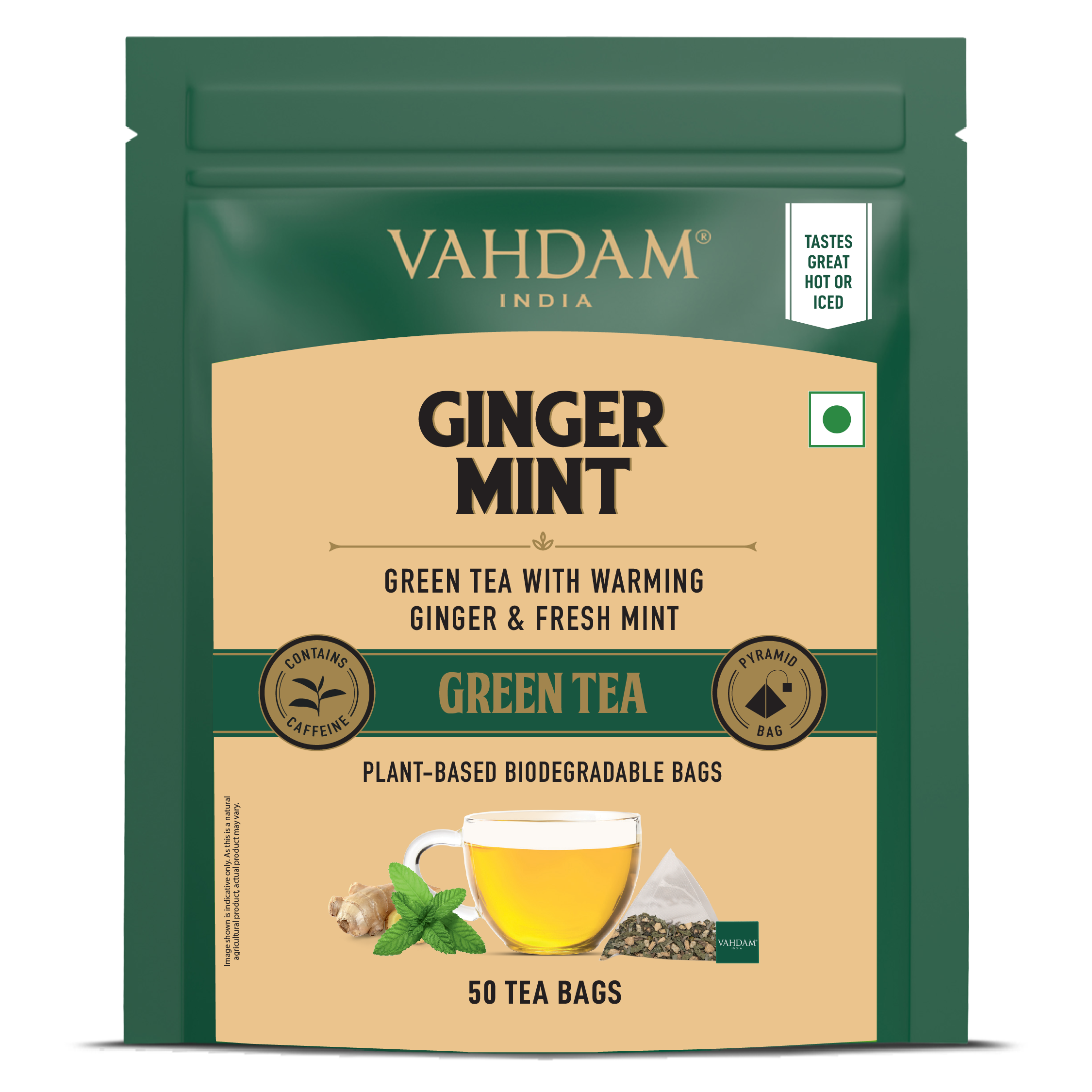 Ginger Mint Green Tea, 50 Count