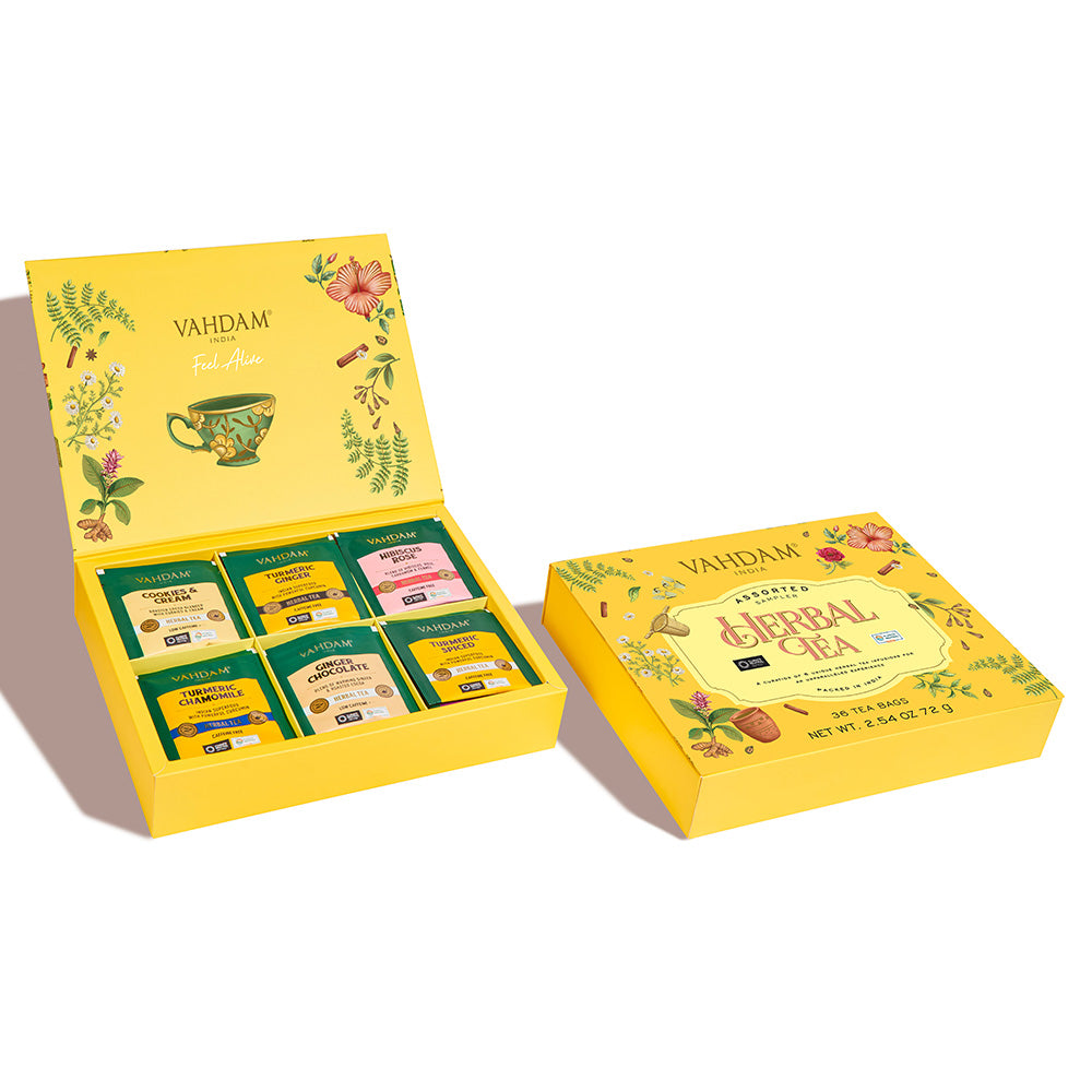 Herbal Tea Assortment Gift Set, 6 Variants