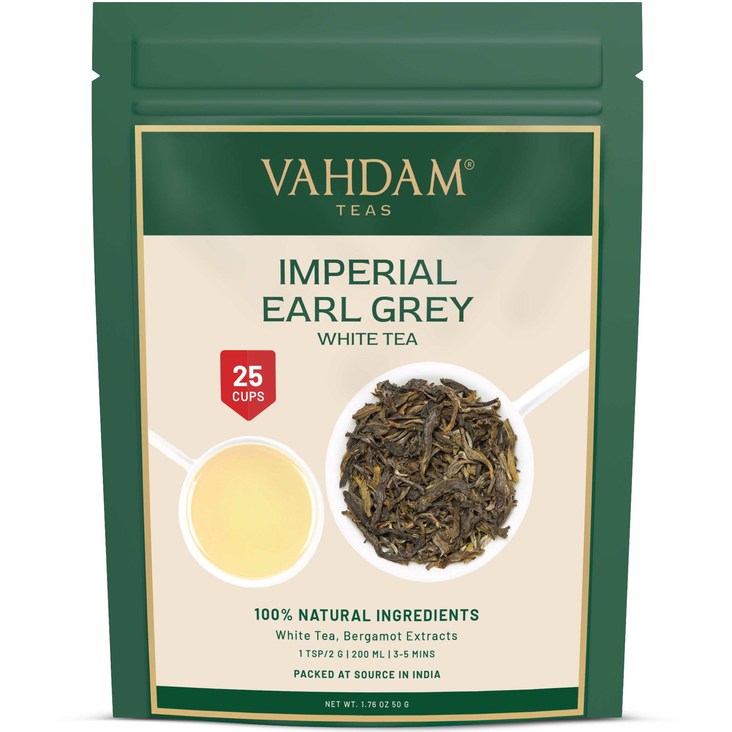 Imperial Earl Grey White Tea, Image -1, 50 gm