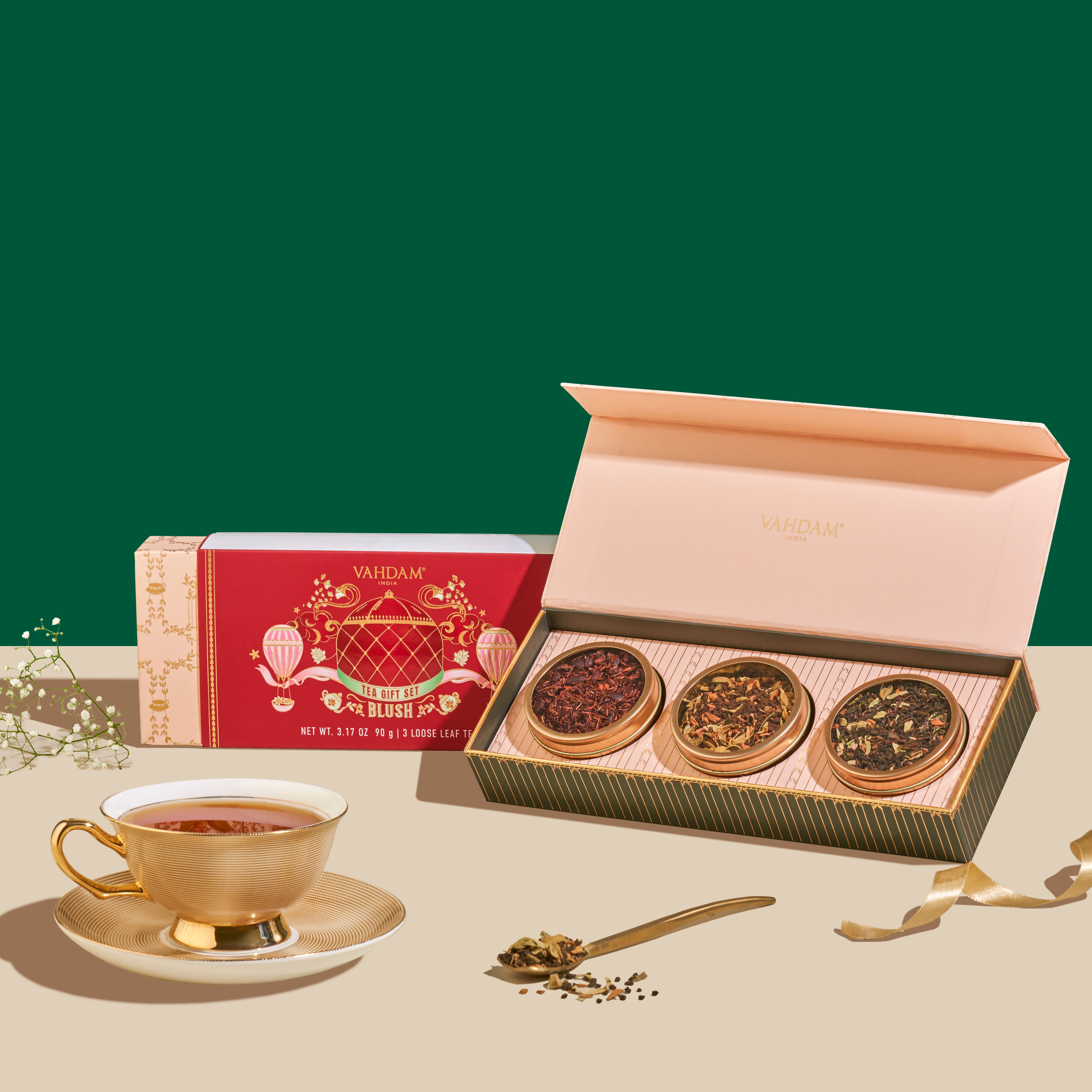 Blush, Assorted Teas Gift Set, 3 Teas