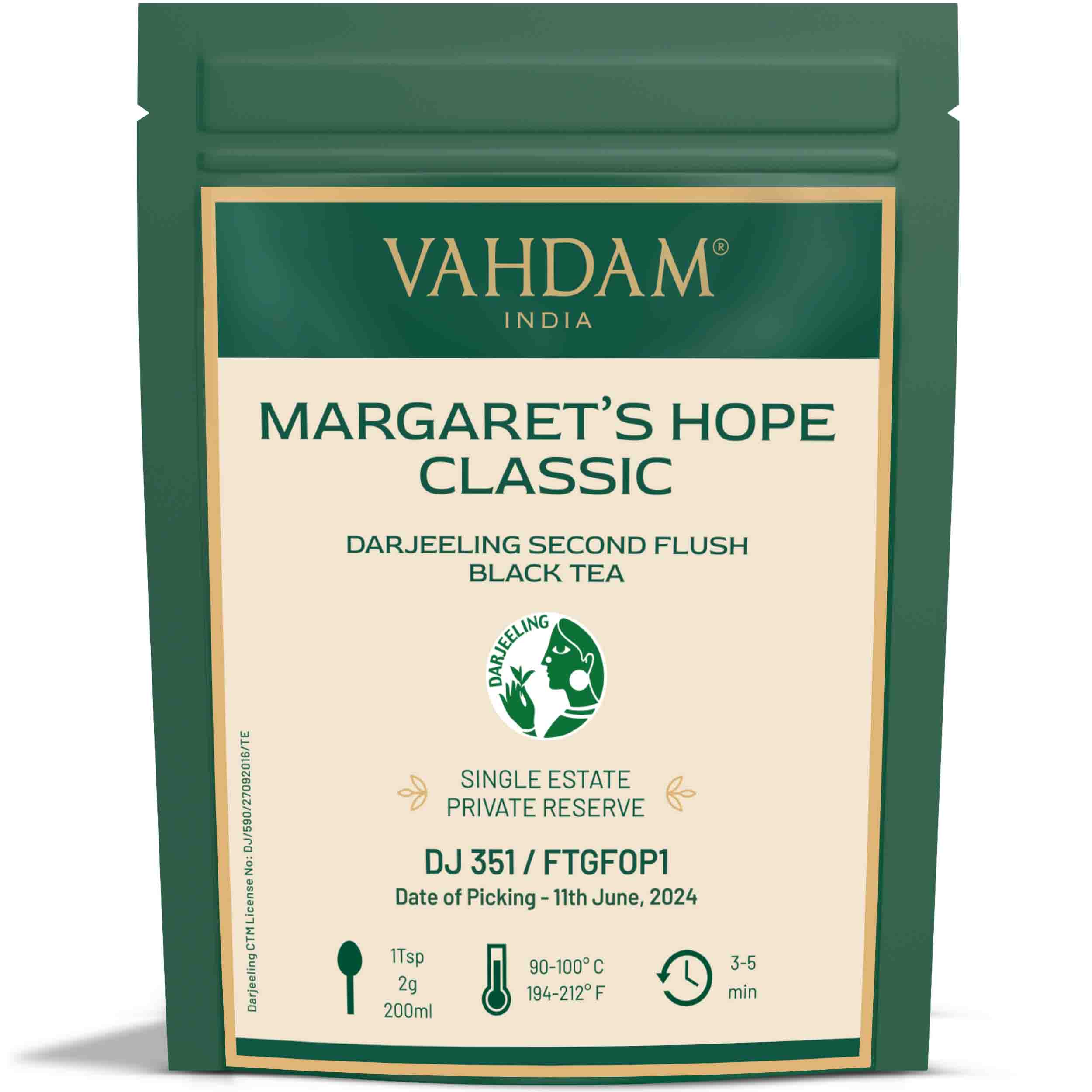 2024 Margaret's Hope Classic Darjeeling Second Flush Black Tea DJ 351