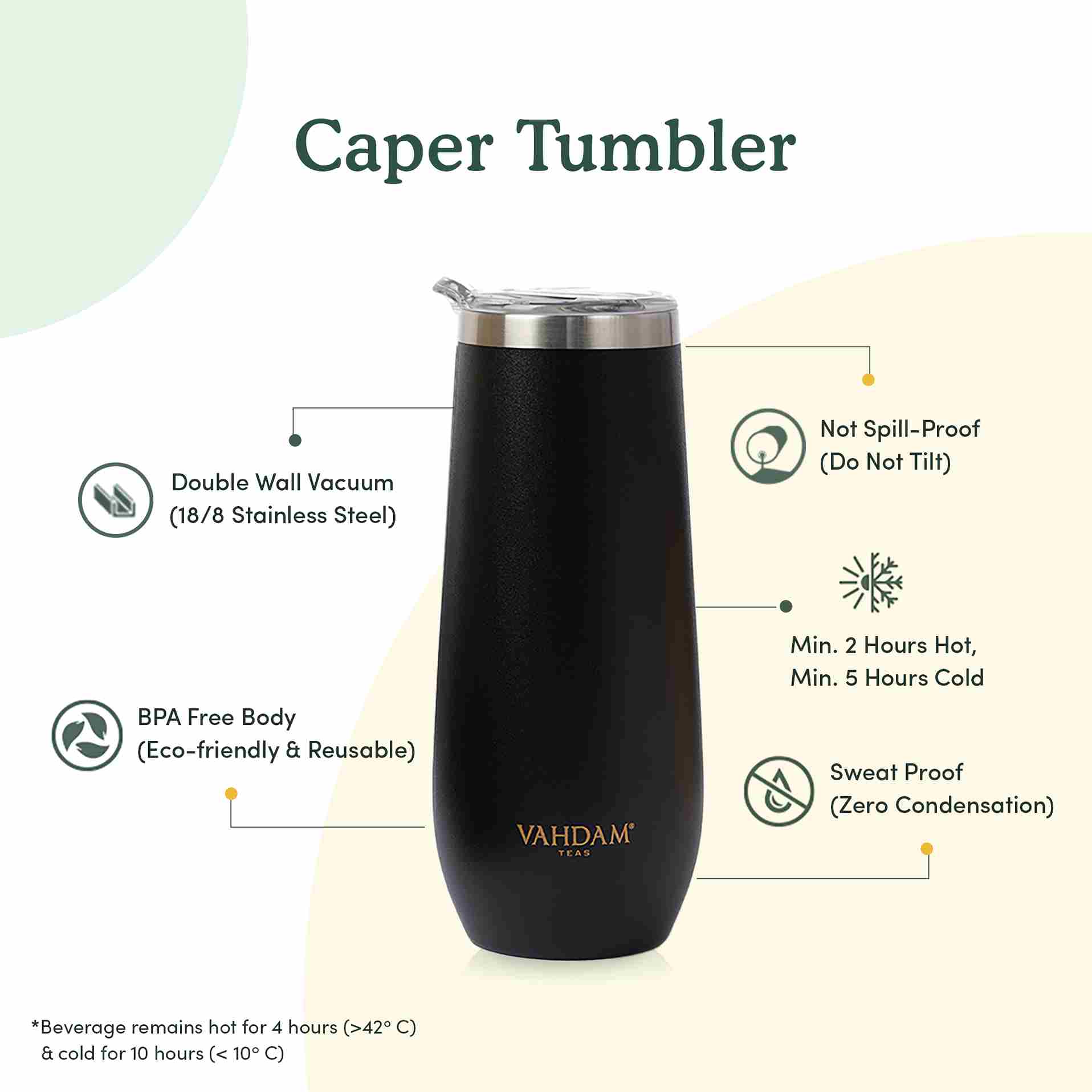 Caper Tumbler Insulated - Black, Image -6 