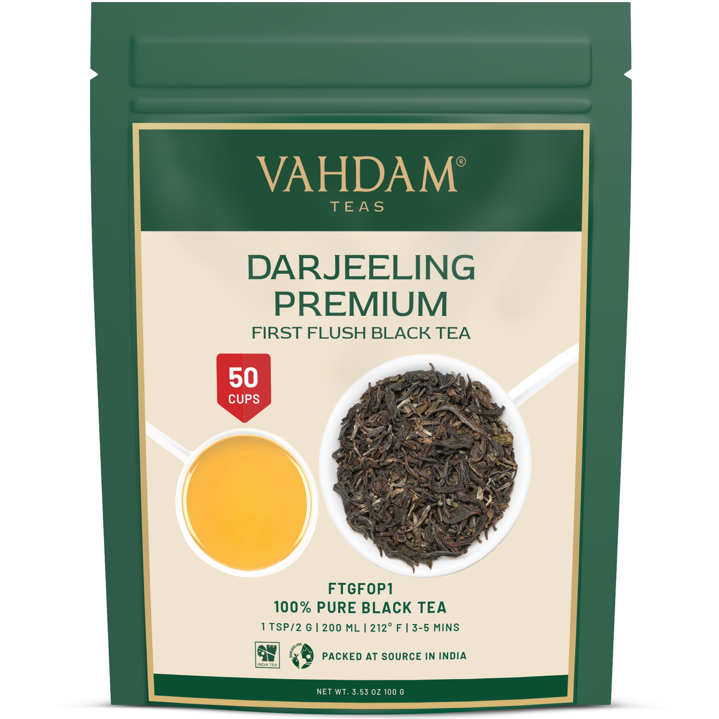 Darjeeling First Flush Black Tea, Image -4, 100 gm