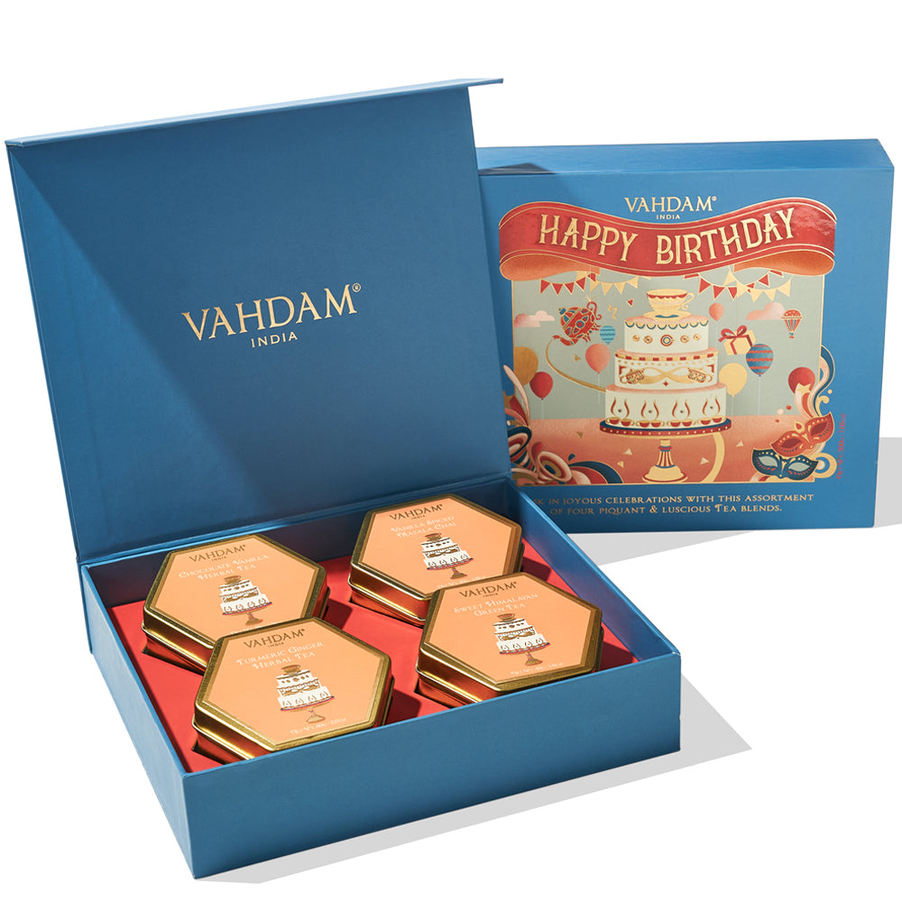 Happy Birthday, Tea Gift Set, Image -1, 4 Teas