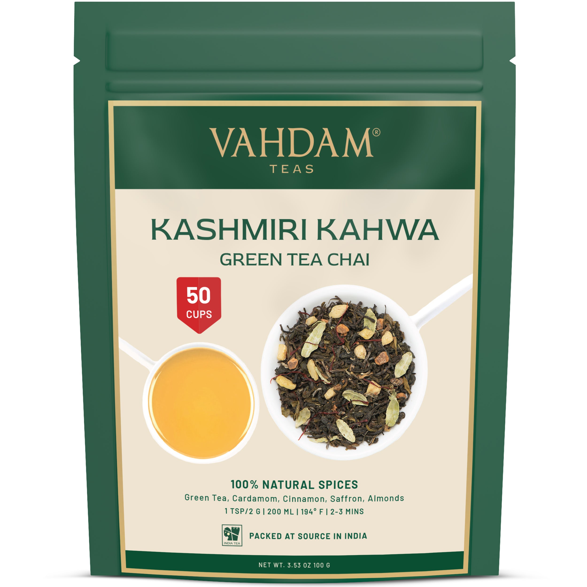 Kashmiri Kahwa Masala Chai Tea, Image -5, 100 gm