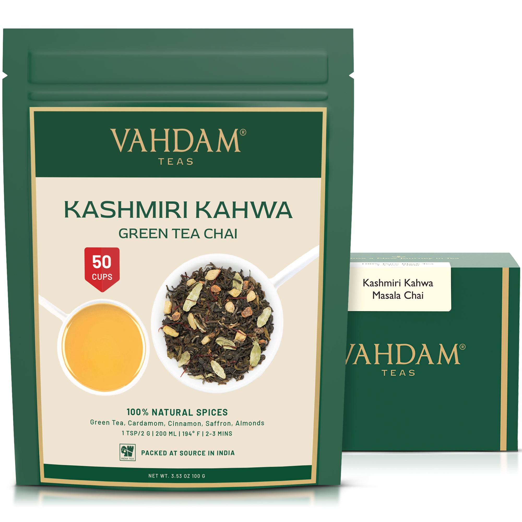 Kashmiri Kahwa Masala Chai Tea, Image -1, 100 gm