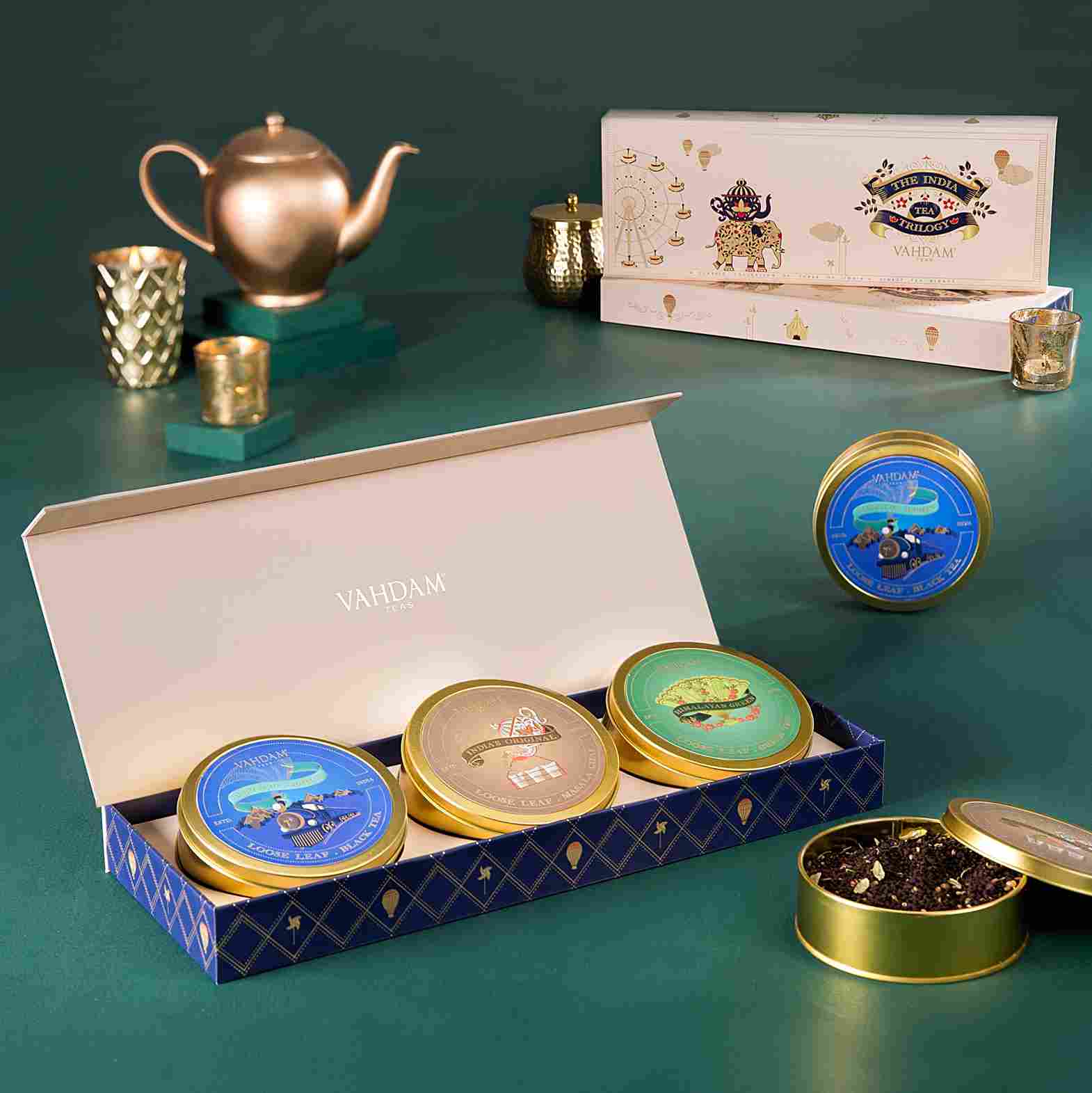 The India Tea Trilogy Gift Set, Image -2, 3 Teas